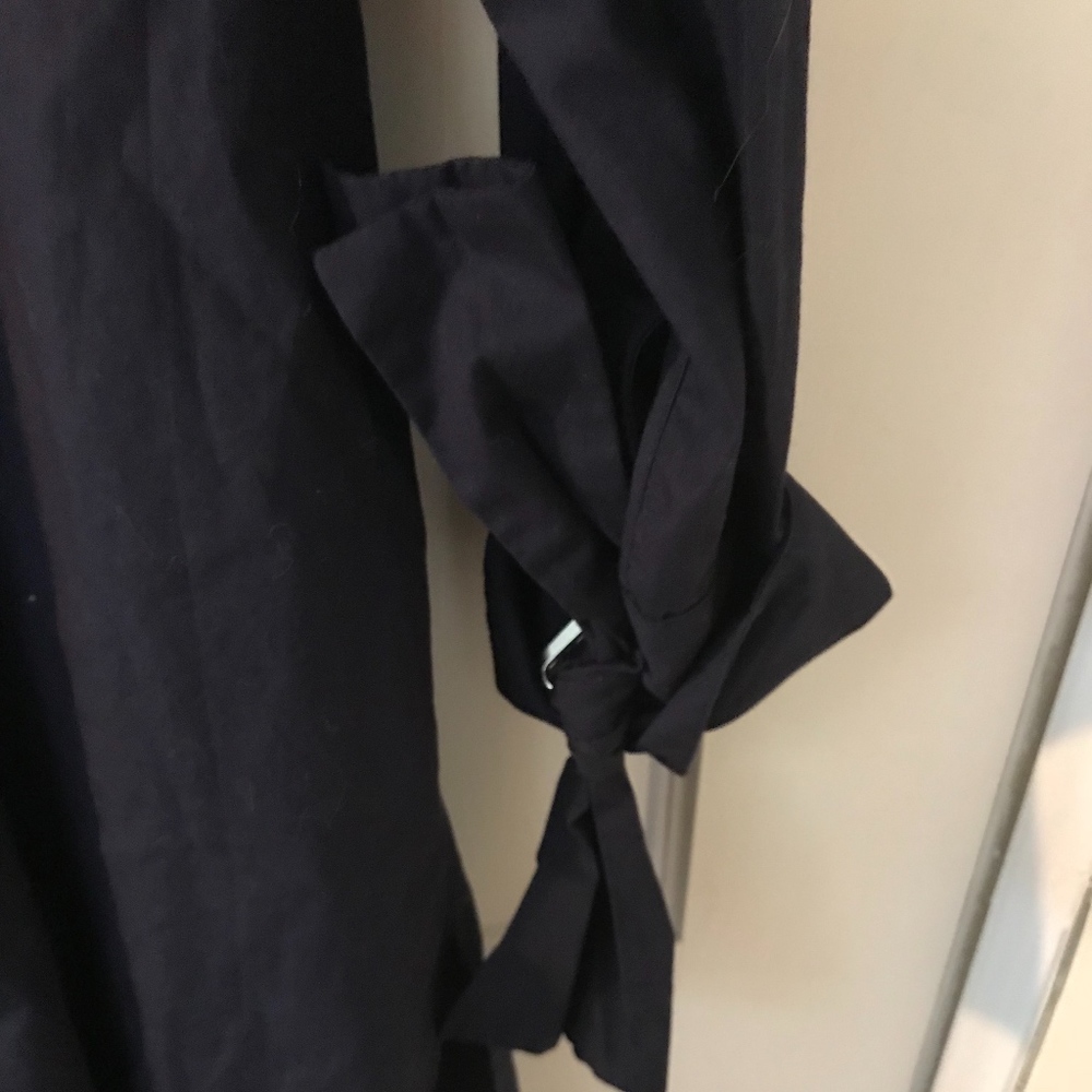 Zara navy shirt dress